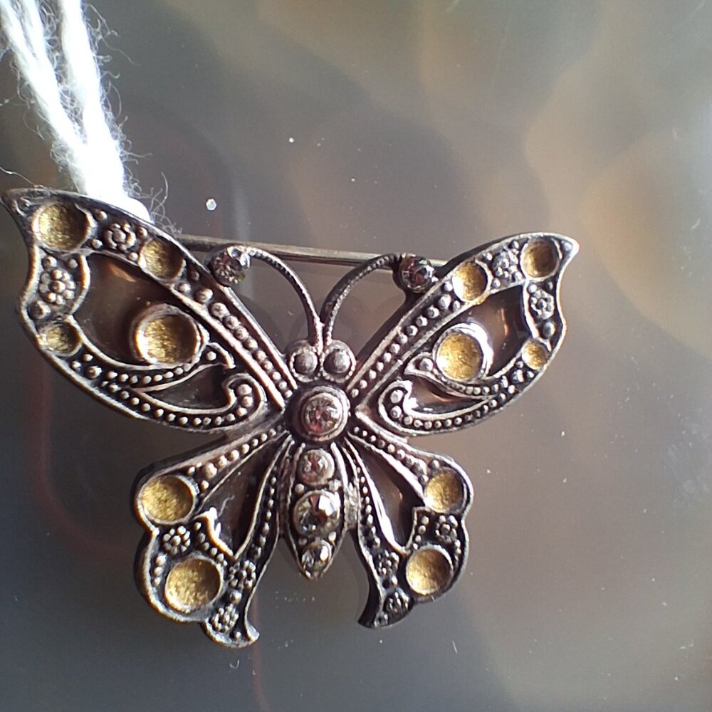 Vintage Butterfly Brooch Pin Catherine Popesco France signed